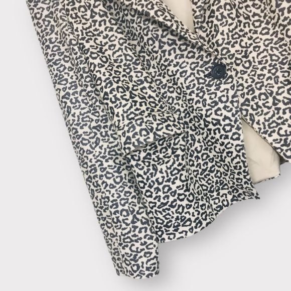 VAKKO for INC INTERNATIONAL Concepts Faux Suede Leopard Animal Print Blazer XL - Picture 2 of 9